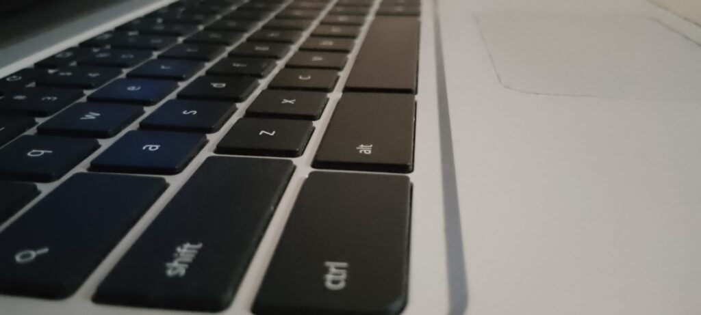HP Chromebook 14 G4 close look of keyboard