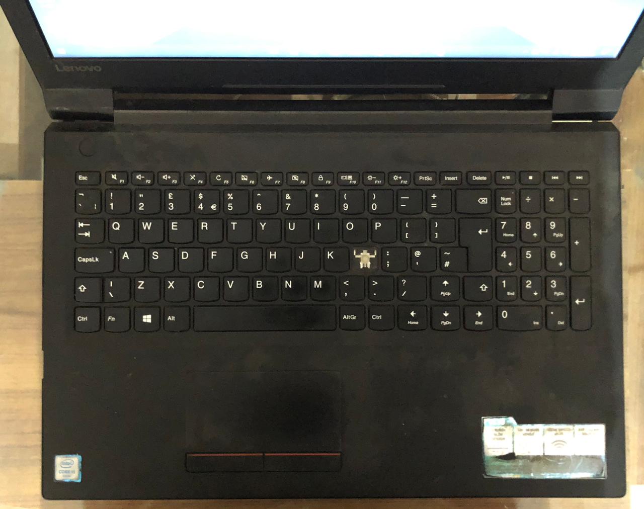 lenovo v110-15isk keywboard view